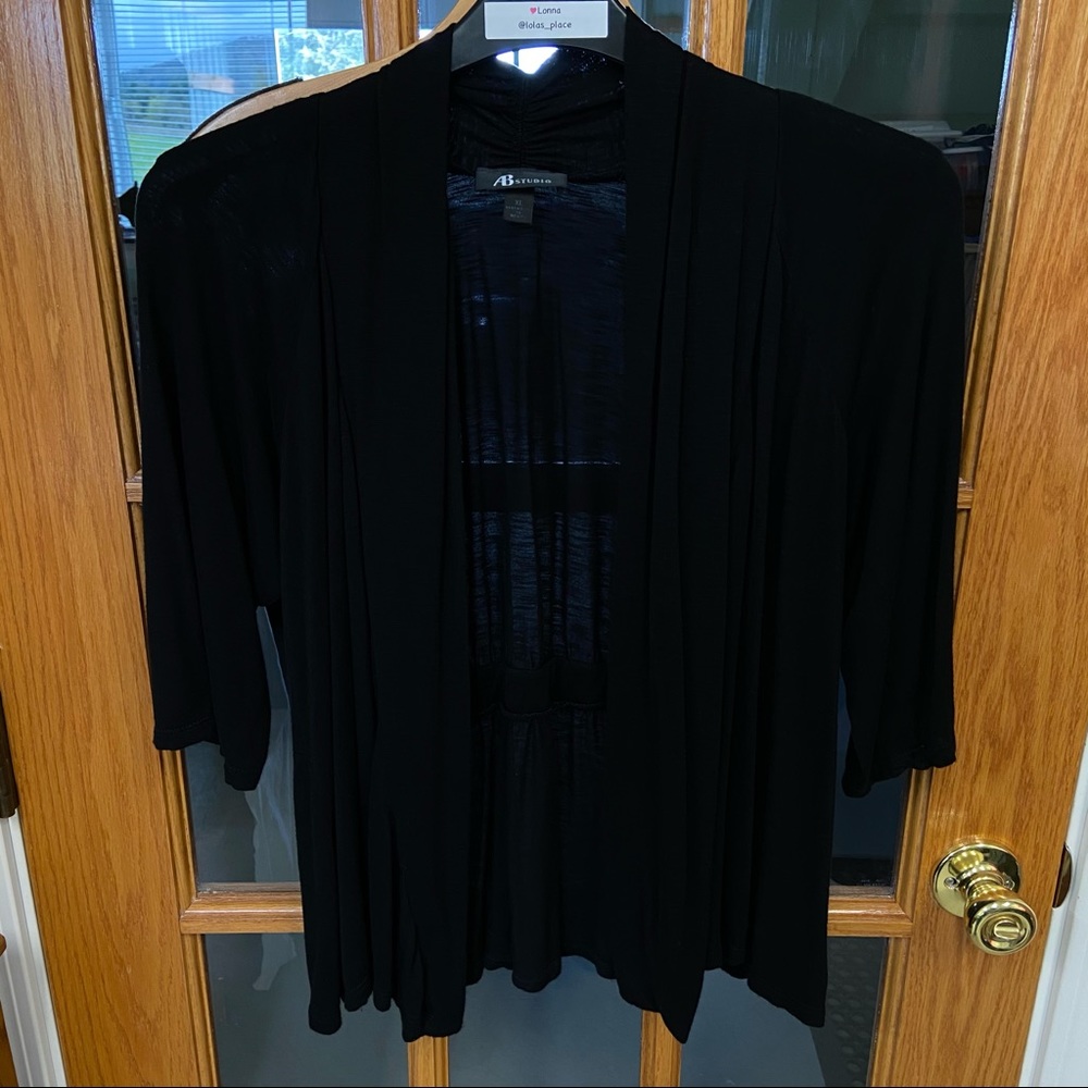 AB Studio Black Lightweight Jacket